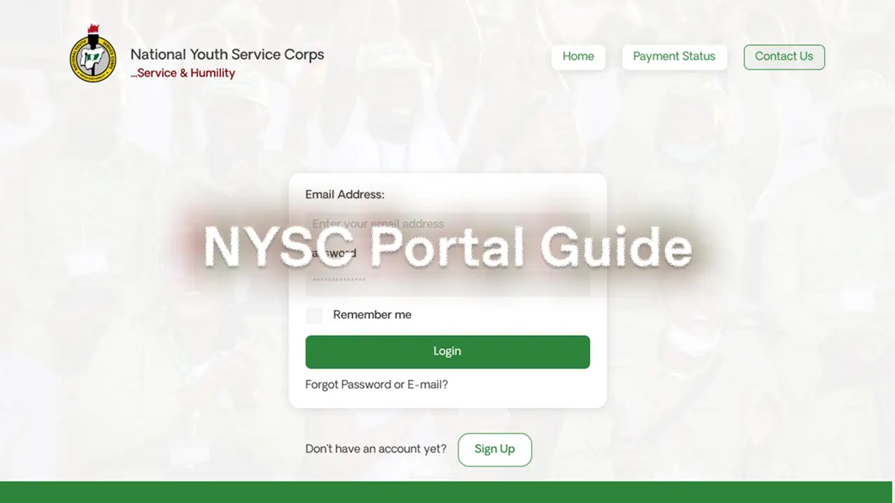NYSC Portal Login & Registration Guide (2025)